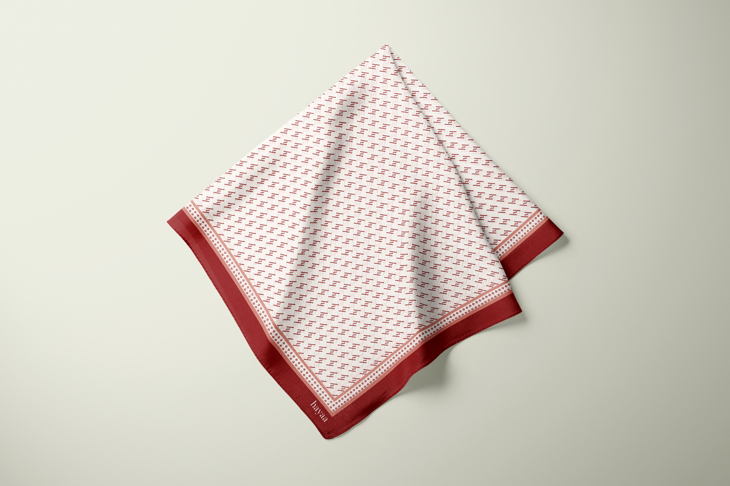 HAYAA MONOGRAM SQUARE - RED