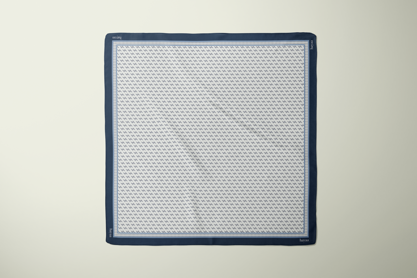 HAYAA MONOGRAM SQUARE - BLUE