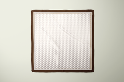 HAYAA MONOGRAM SQUARE - BROWN