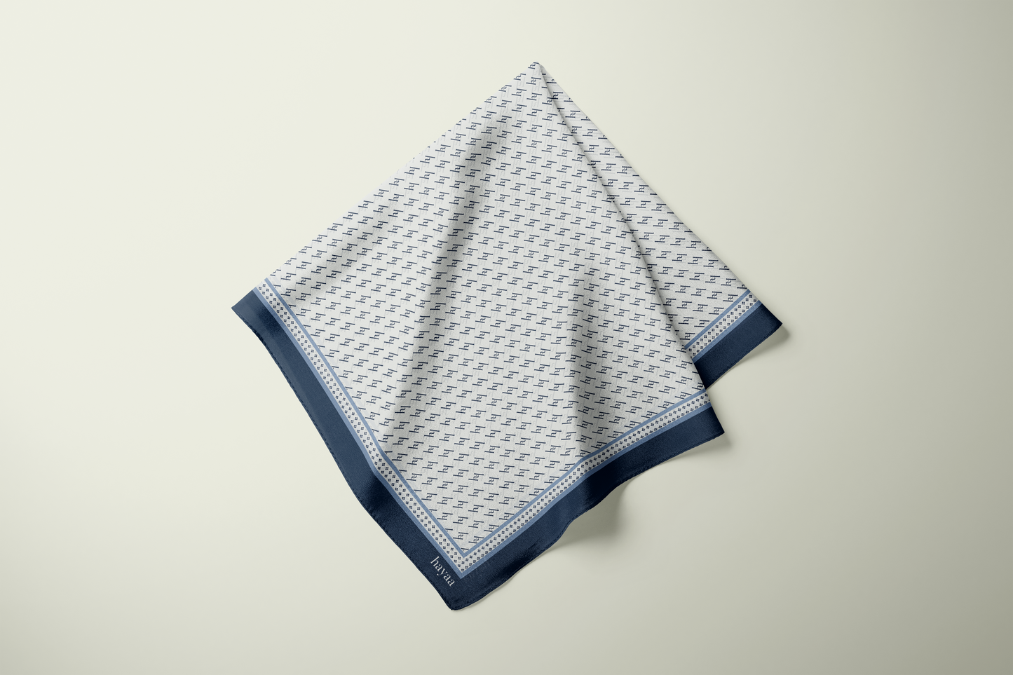 HAYAA MONOGRAM SQUARE - BLUE